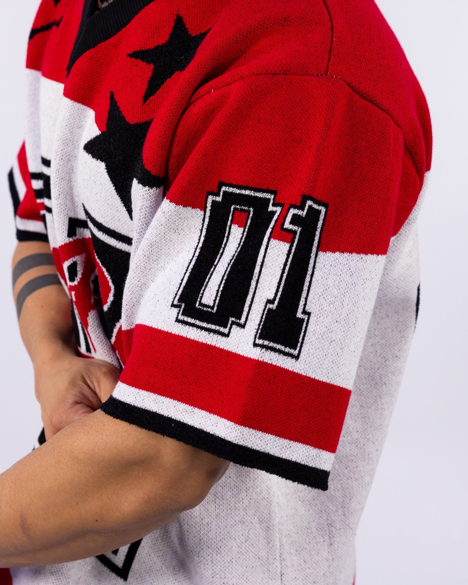 Star Varsity Men's Red Knit Tee