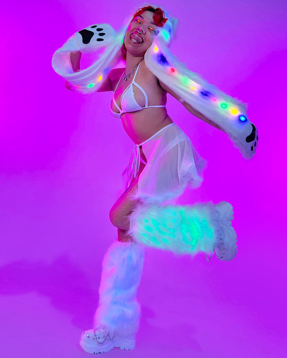 LED Wolf Hood