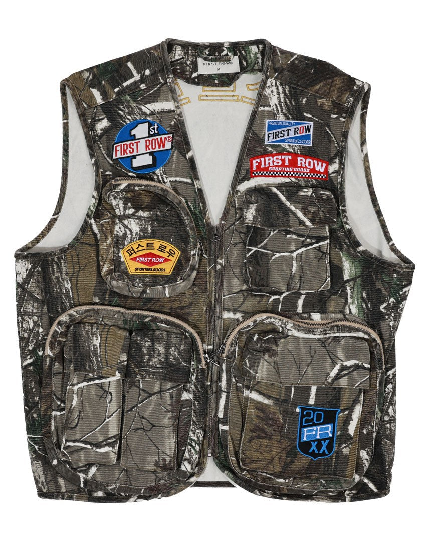 Patches Men's Camo Cargo Vest