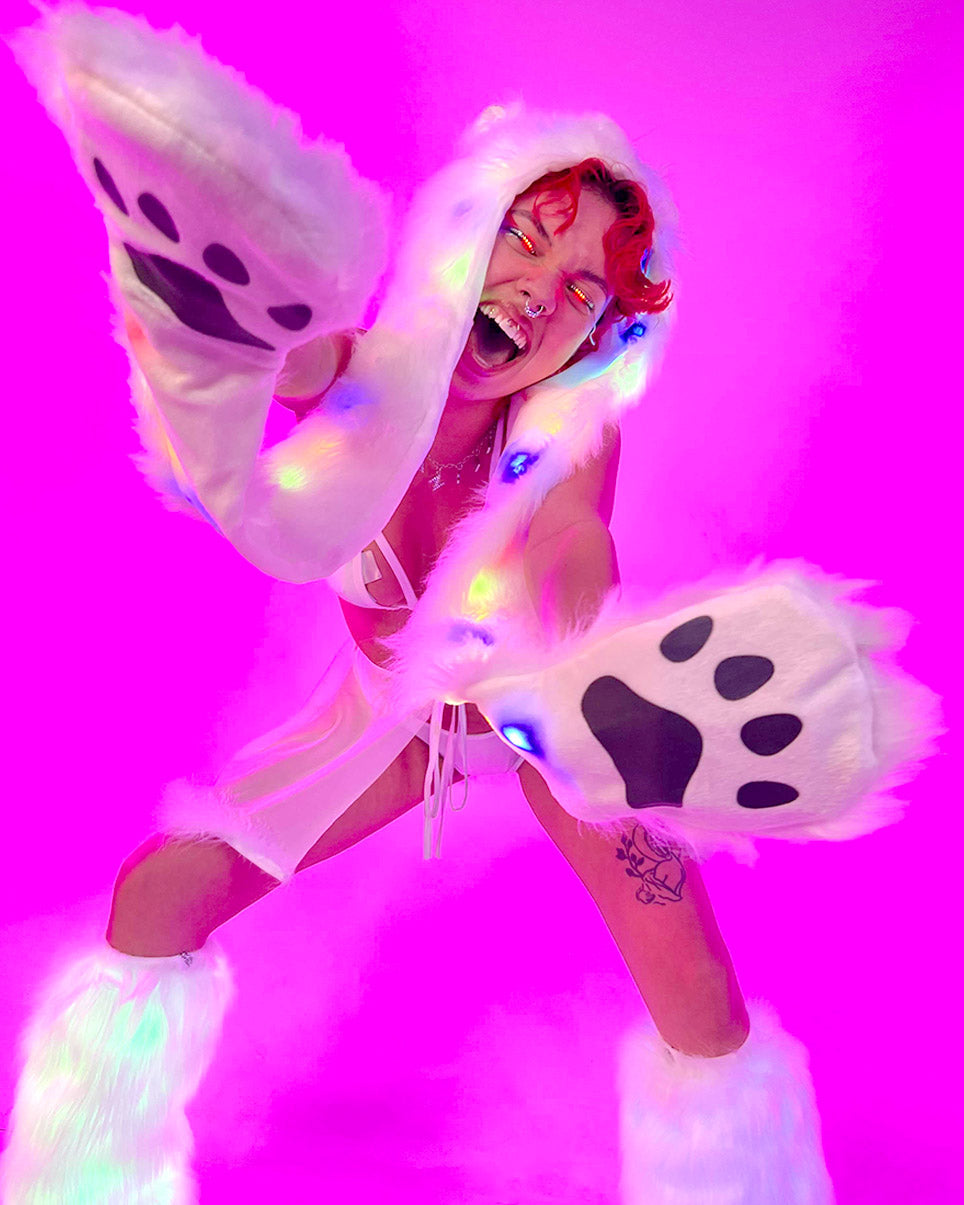 LED Wolf Hood