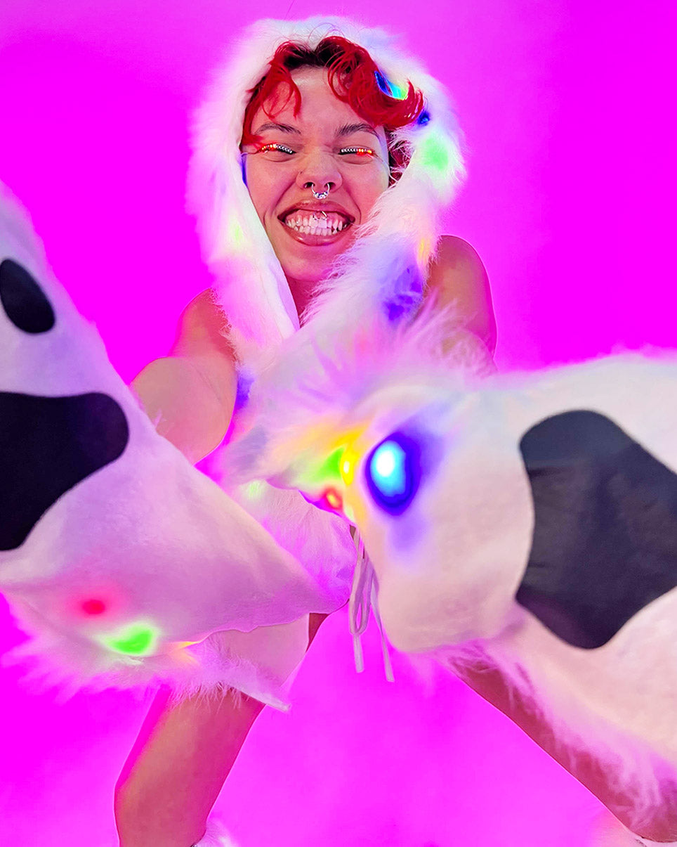 LED Wolf Hood