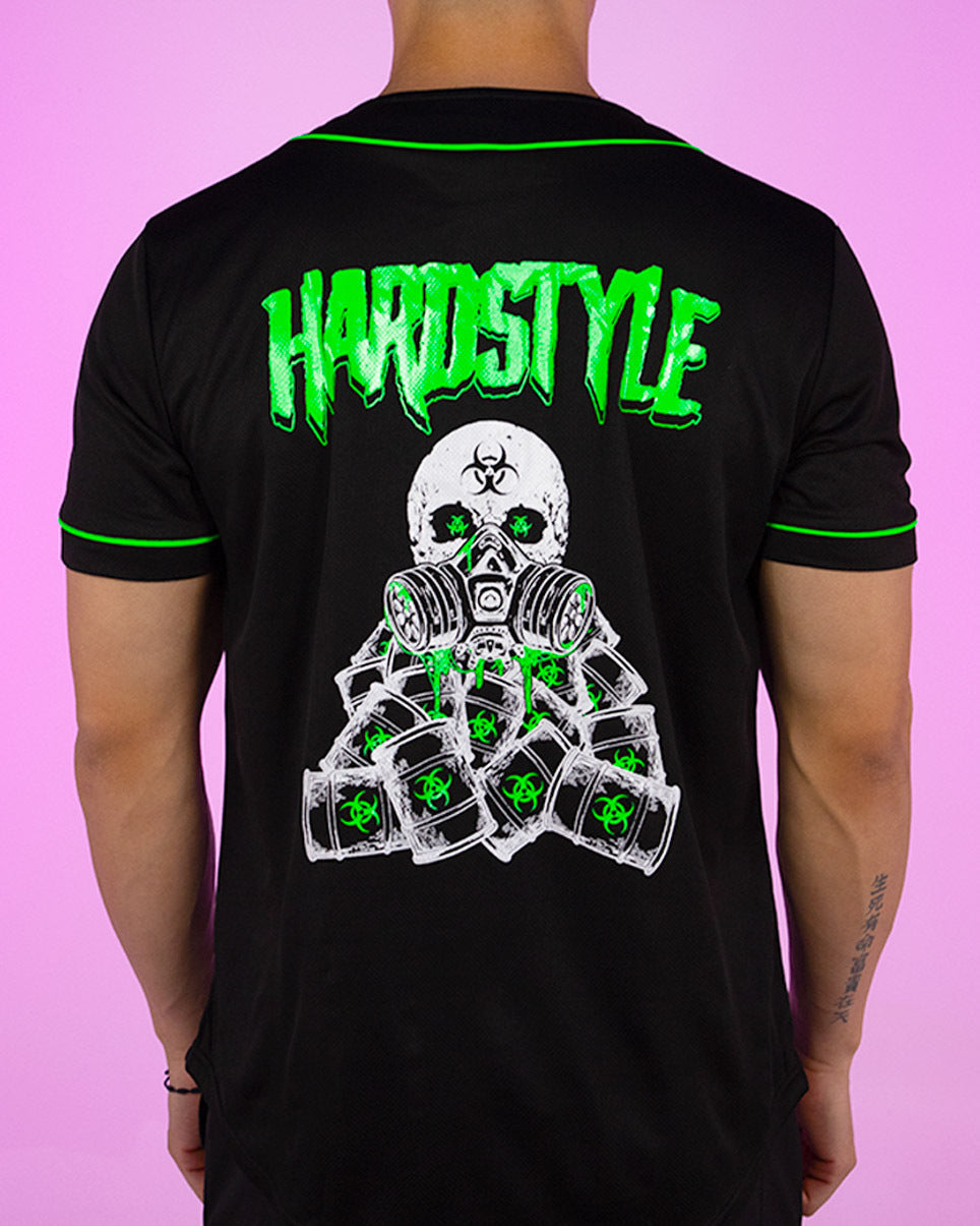 Toxic Wasteland Hardstyle UV Green Baseball Jersey
