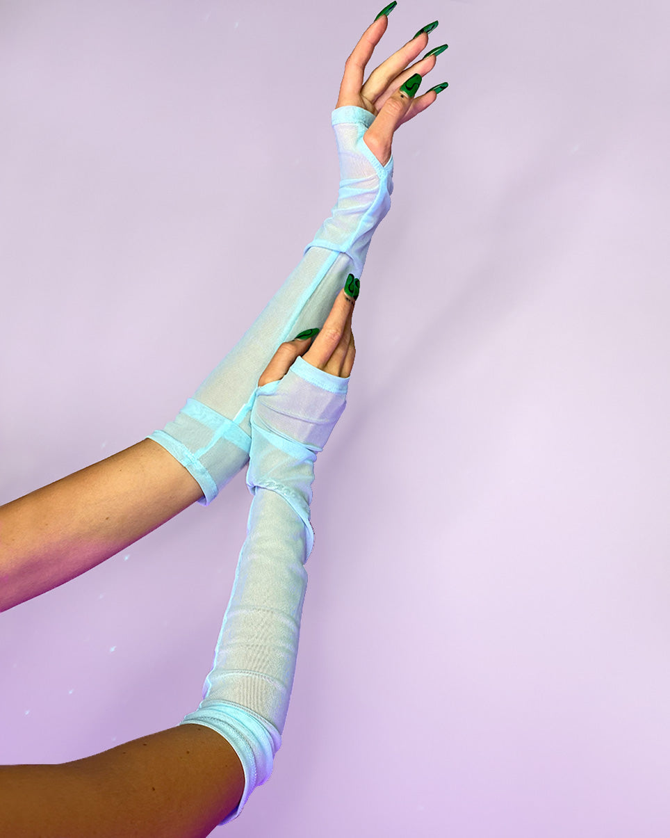 Y2K Doll Sheer Arm Sleeves