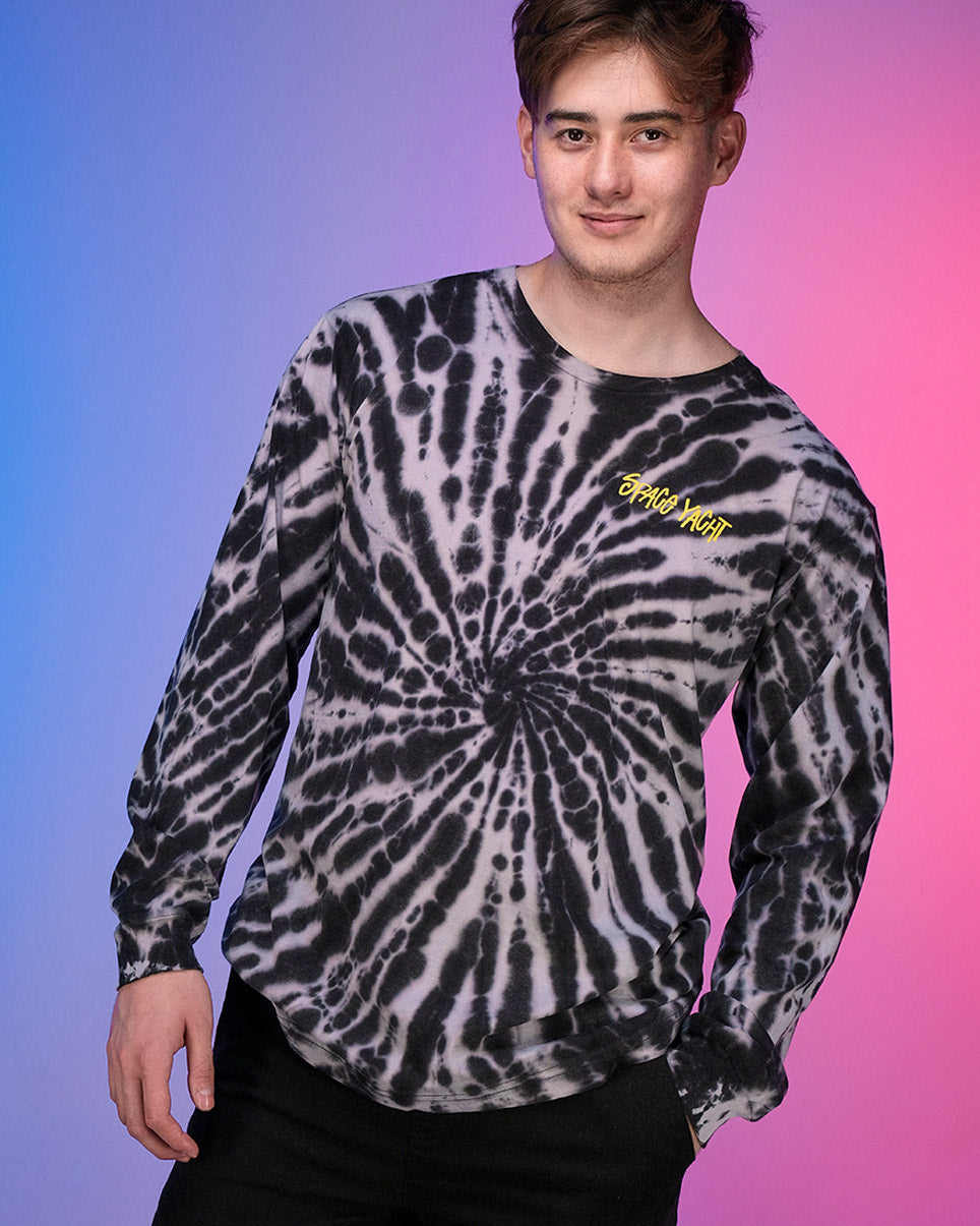 Space Yacht Welcome to Hell Black Cloud Tie Dye Tee