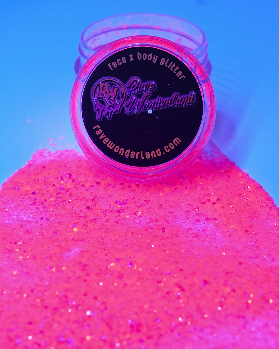 Kandi Pink Black Light Reactive Glitter
