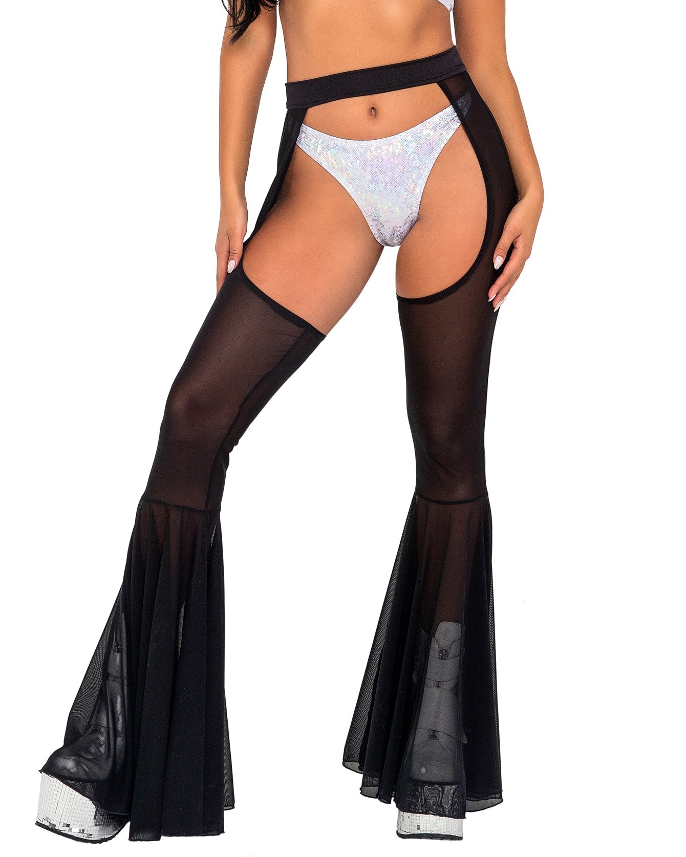 Joyride Mesh Bell Bottom Chaps