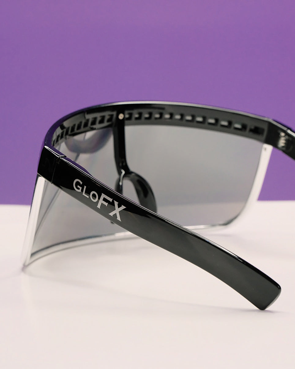 GloFX Galactic Invader Diffraction Visor - Rainbow Gradient