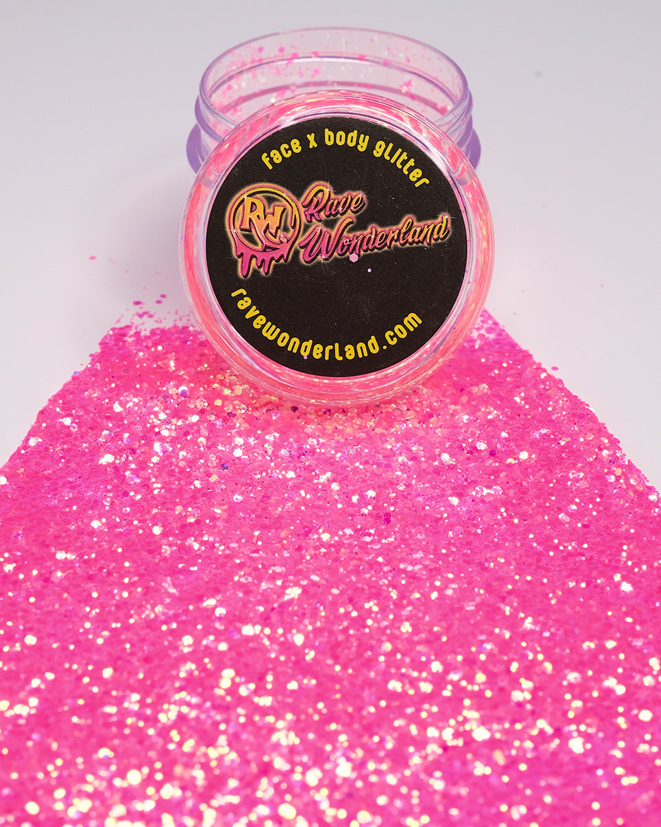 Kandi Pink Black Light Reactive Glitter