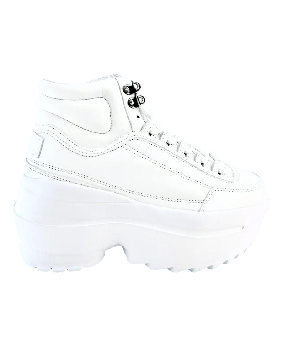 White High Livin' Women's Hi Top Sneakers