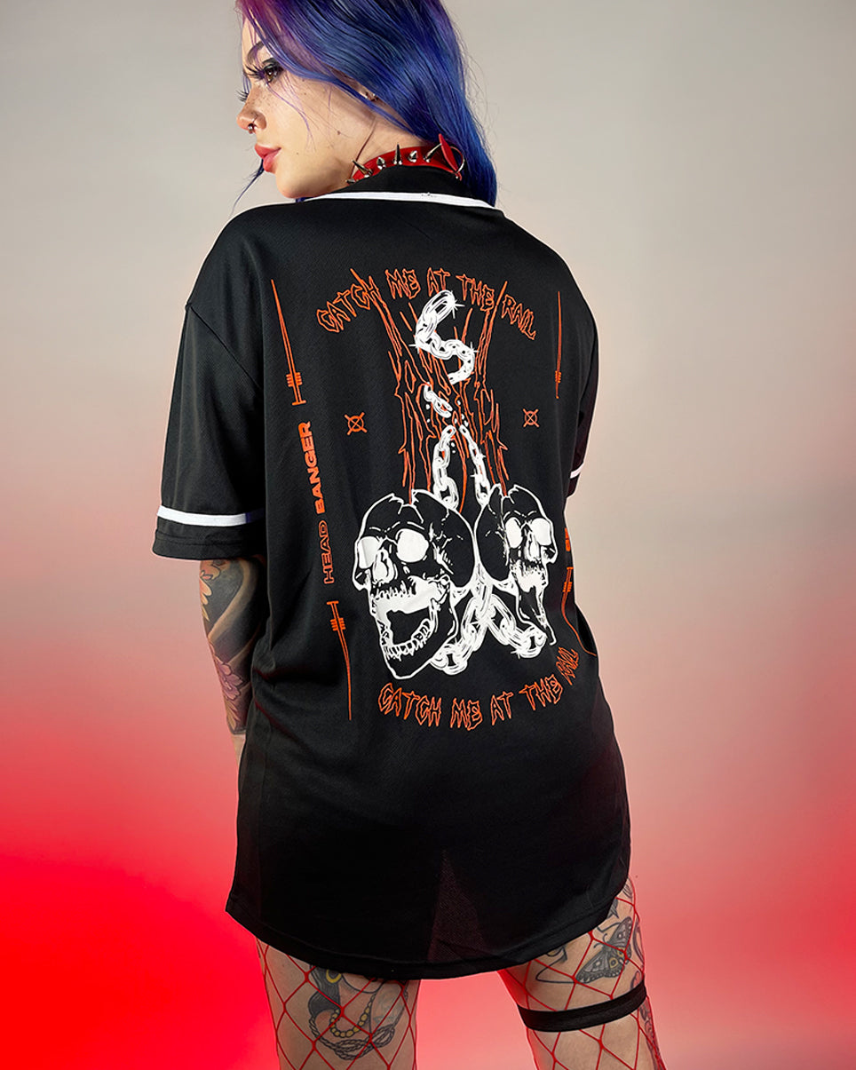 Catch Me At The Rails Headbanger Black Jersey