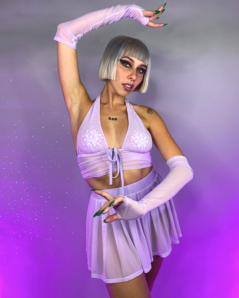 Y2K Doll Halter Crop Top