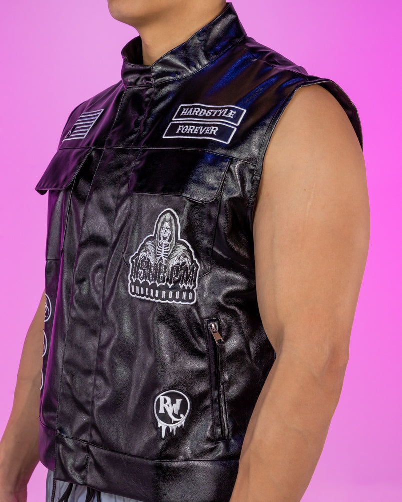Hardstyle Biohazard Gang Lives On Motorcycle Vest