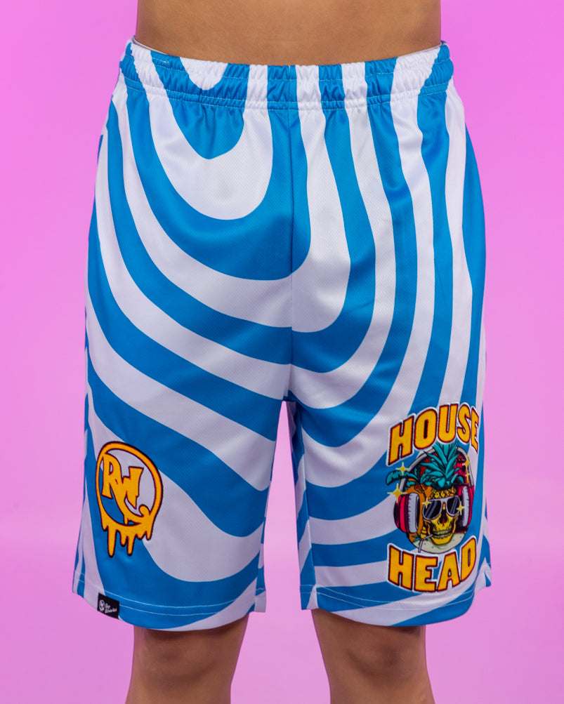 House Head All Day All Night Pineapple Skull Men's Shorts