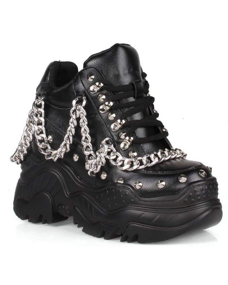 Matte Black Space Candy Chained Sneakers