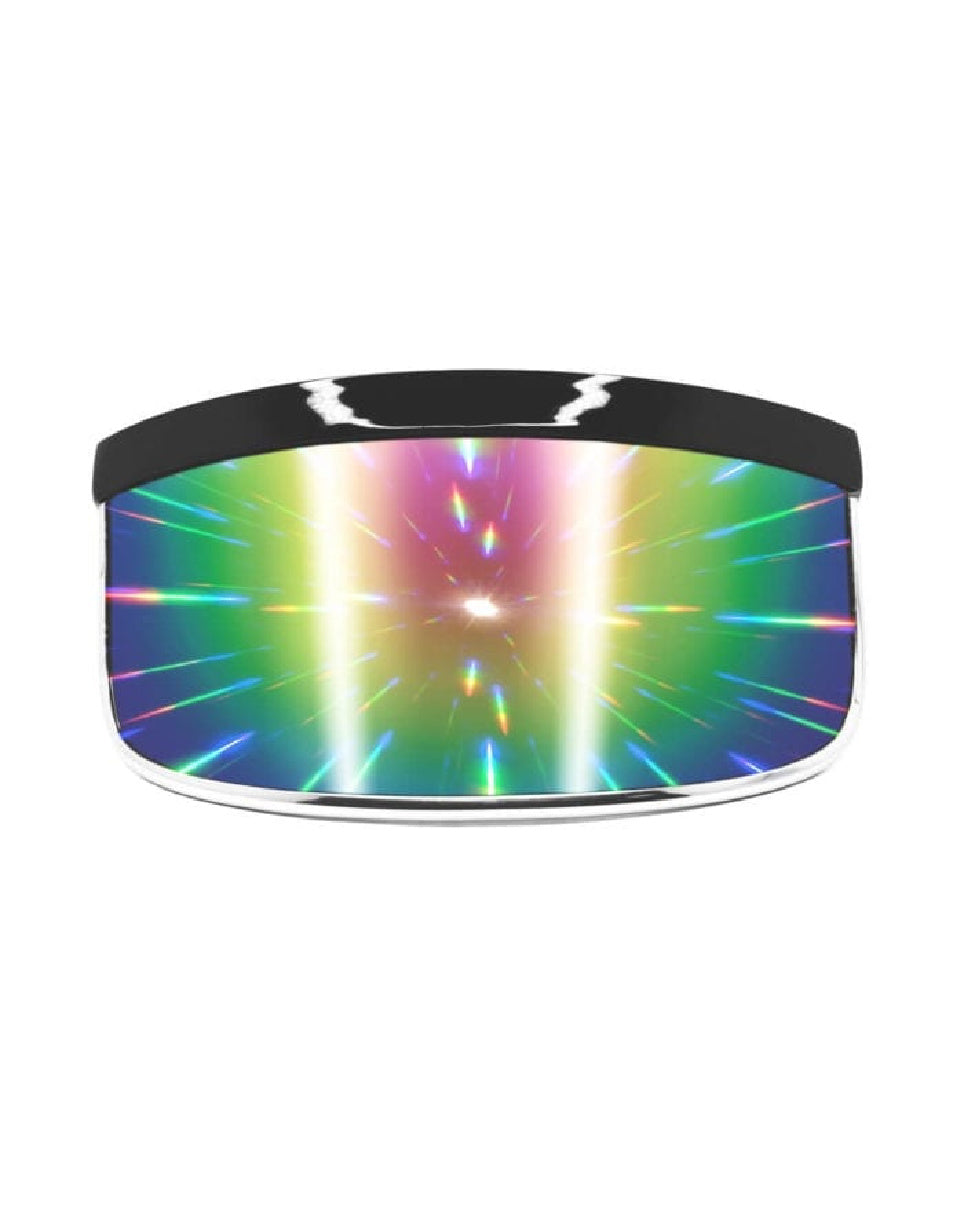 GloFX Galactic Invader Diffraction Visor - Rainbow Gradient