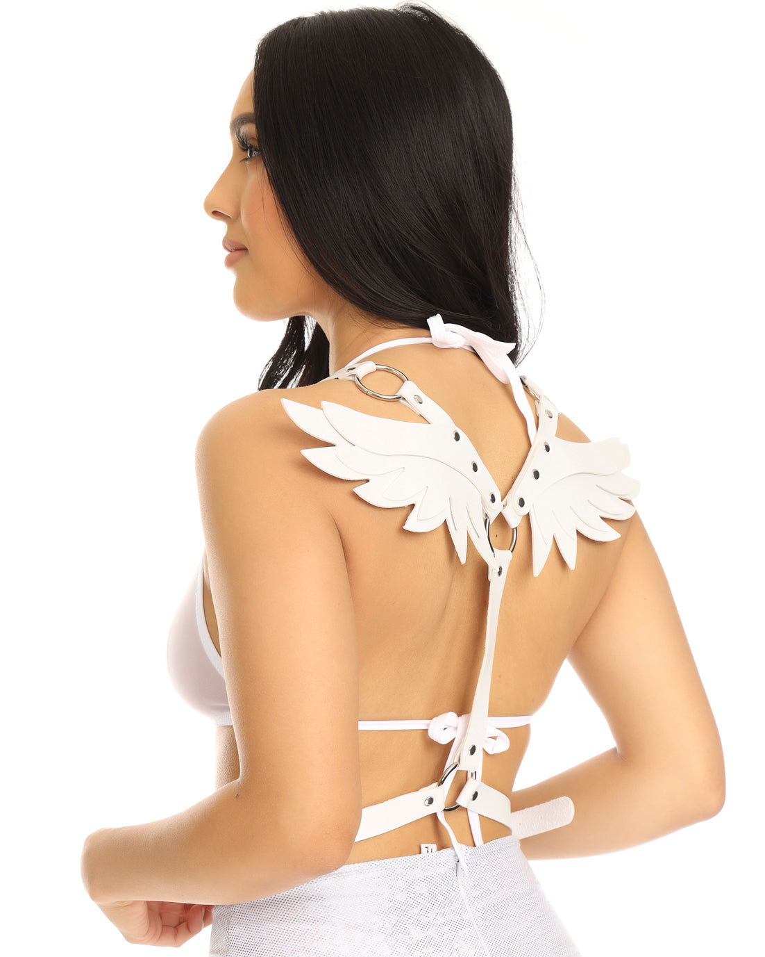 Heaven Sent Faux Leather Wings Harness