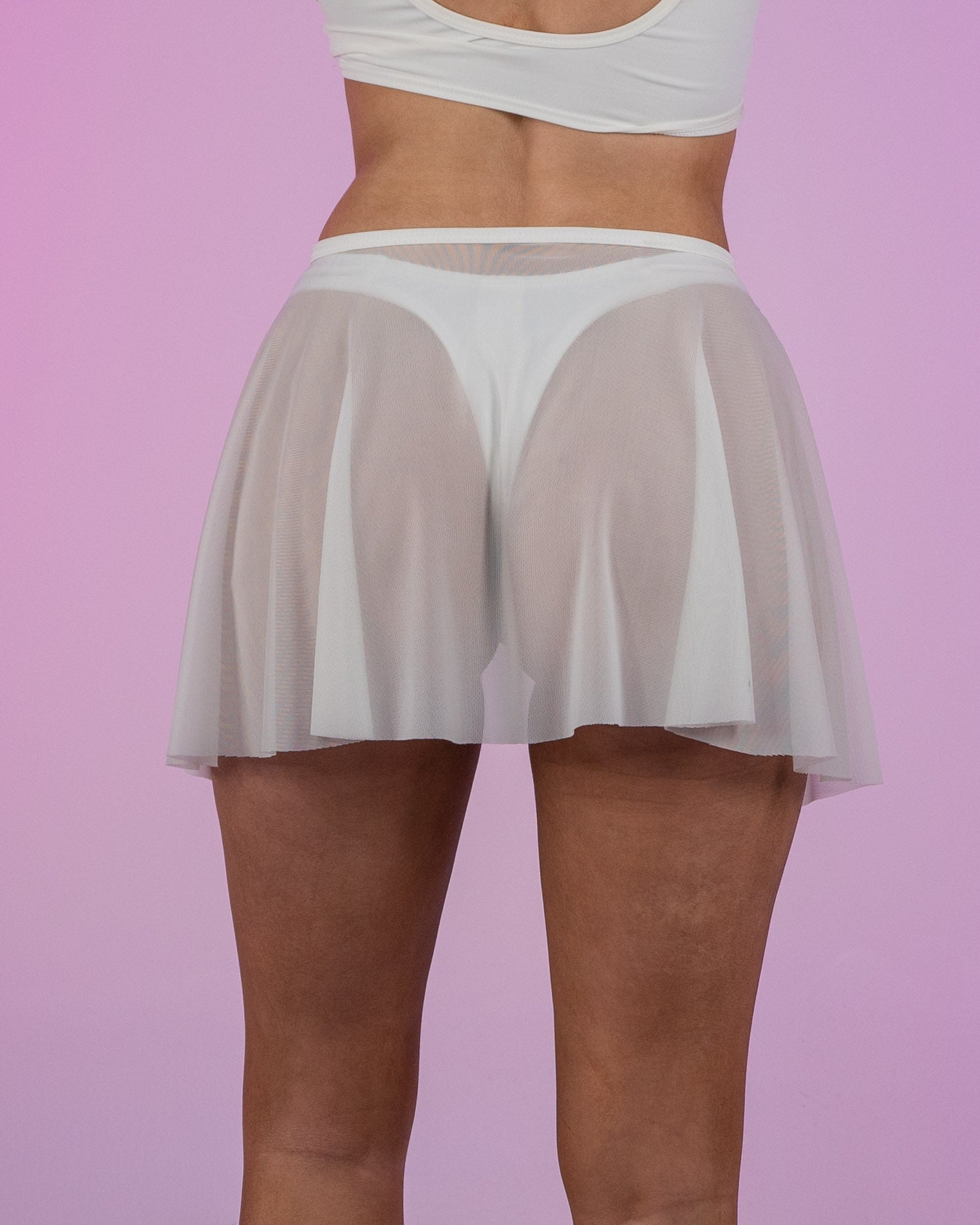 Spin Me Round Mesh Tie Skirt