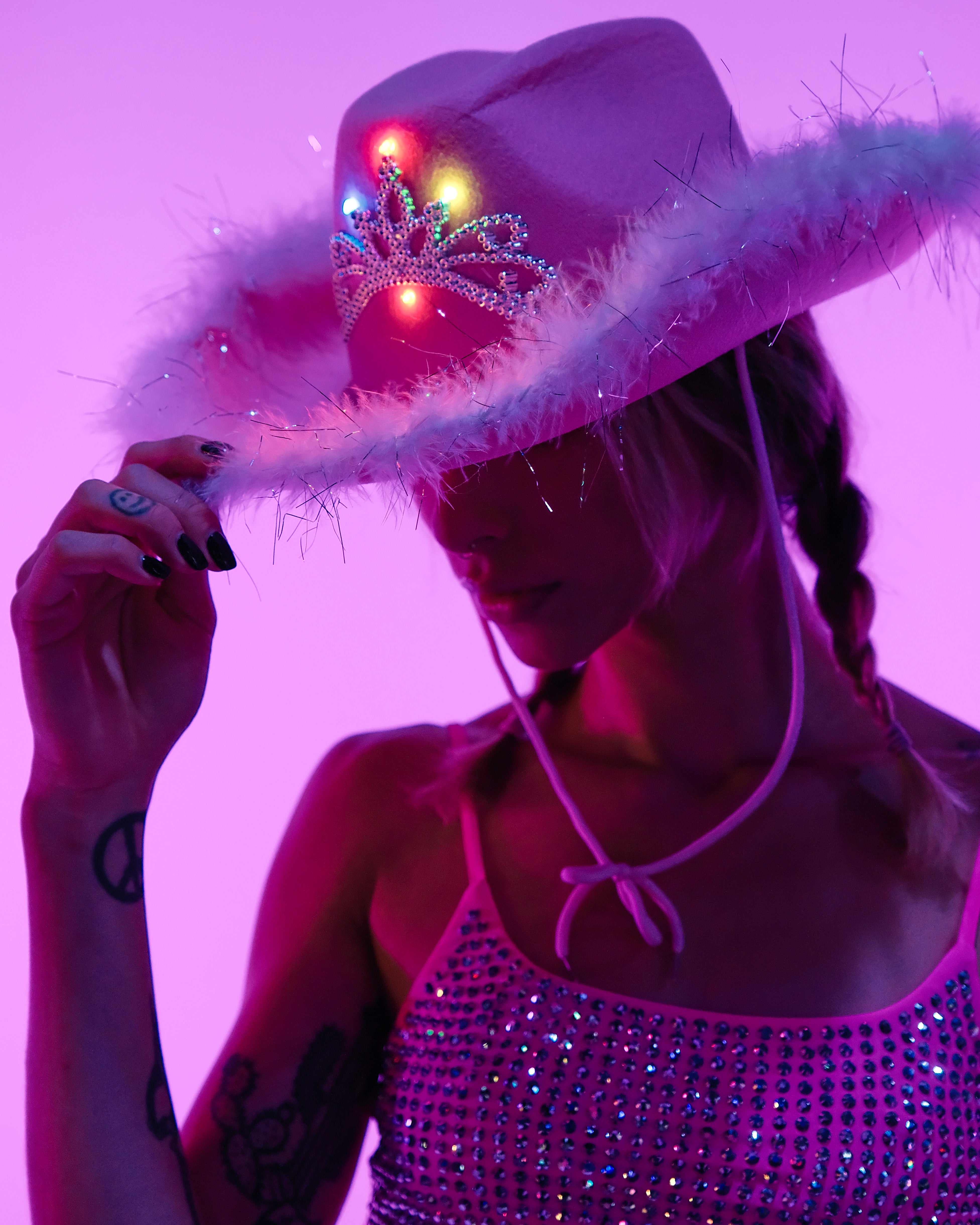 LED Rodeo Princess Cowboy Hat
