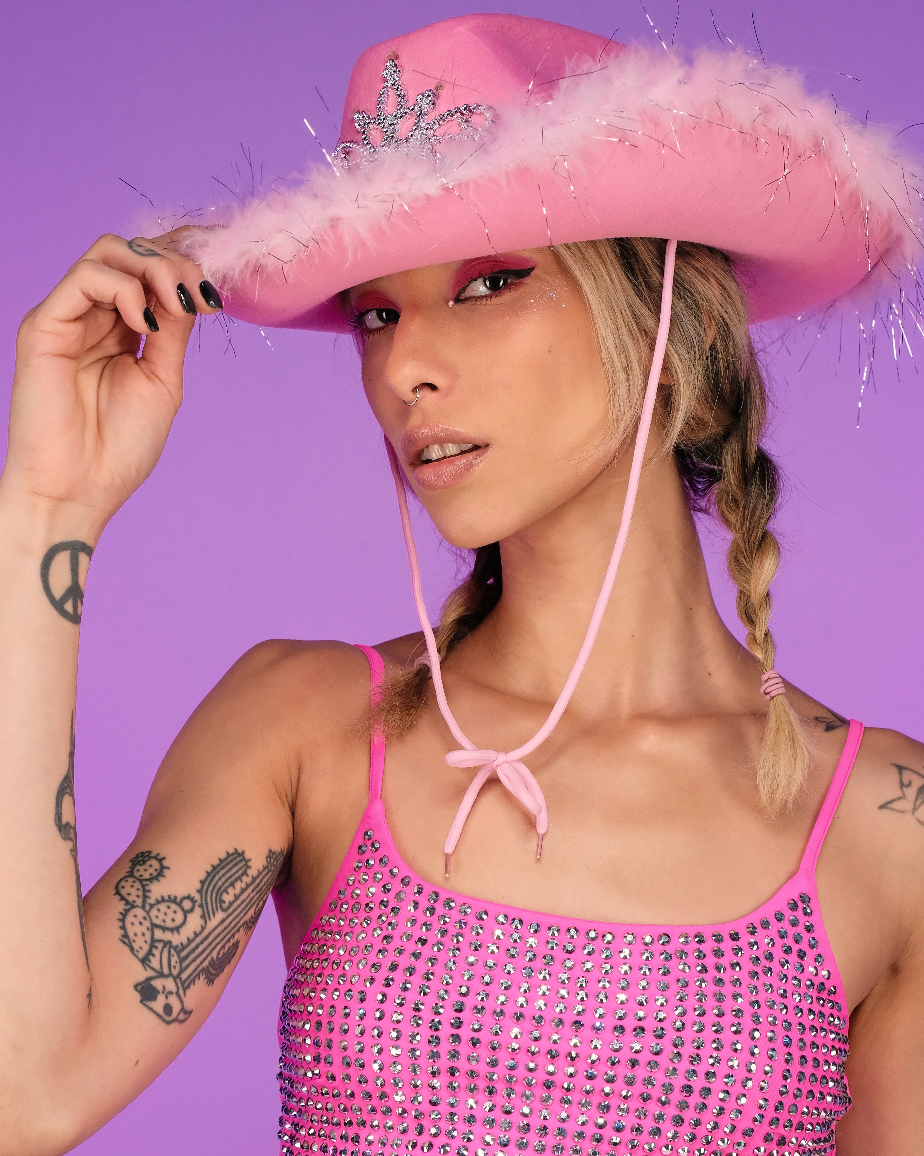 LED Rodeo Princess Cowboy Hat