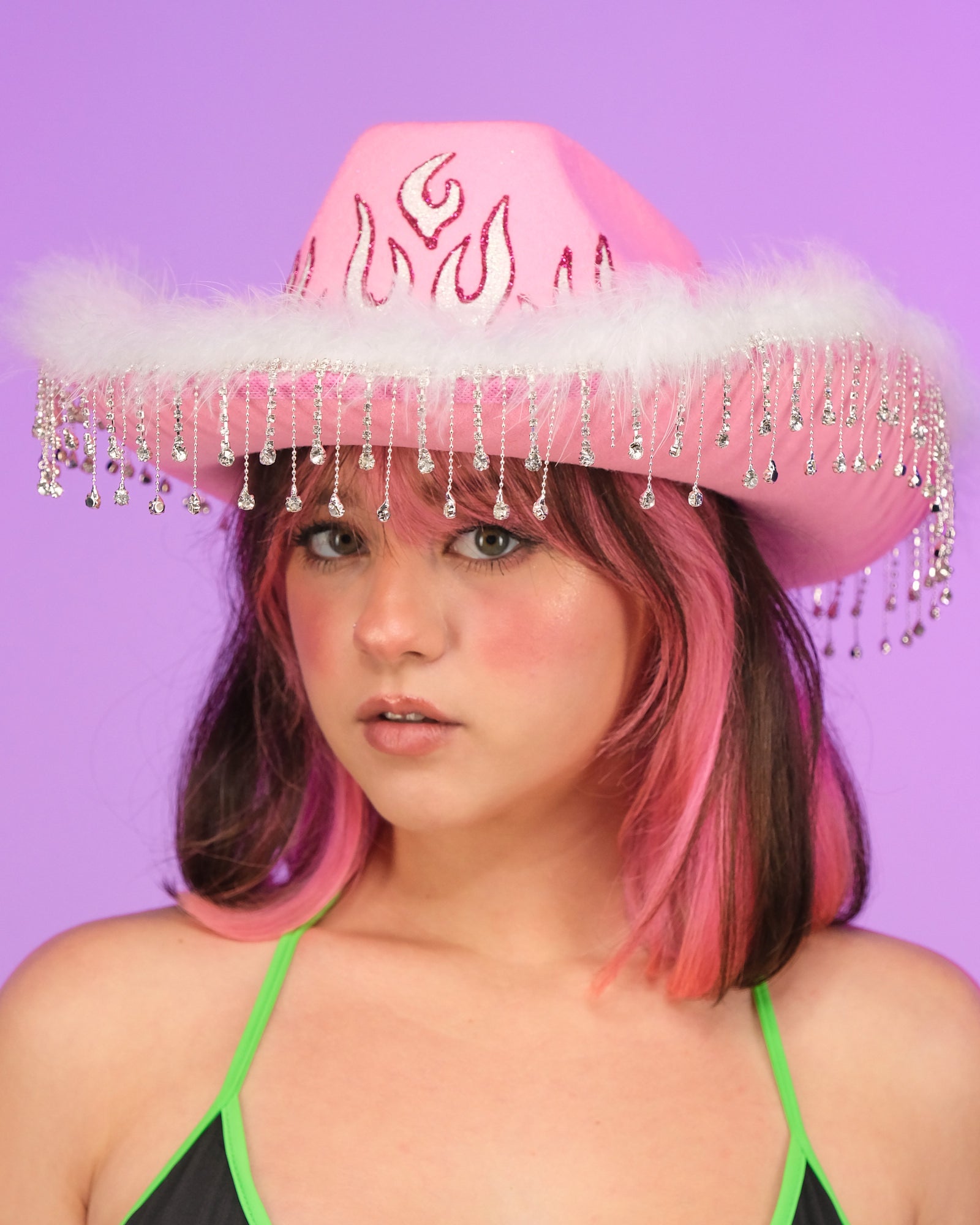 Lover's Flame Fringe Cowboy Hat