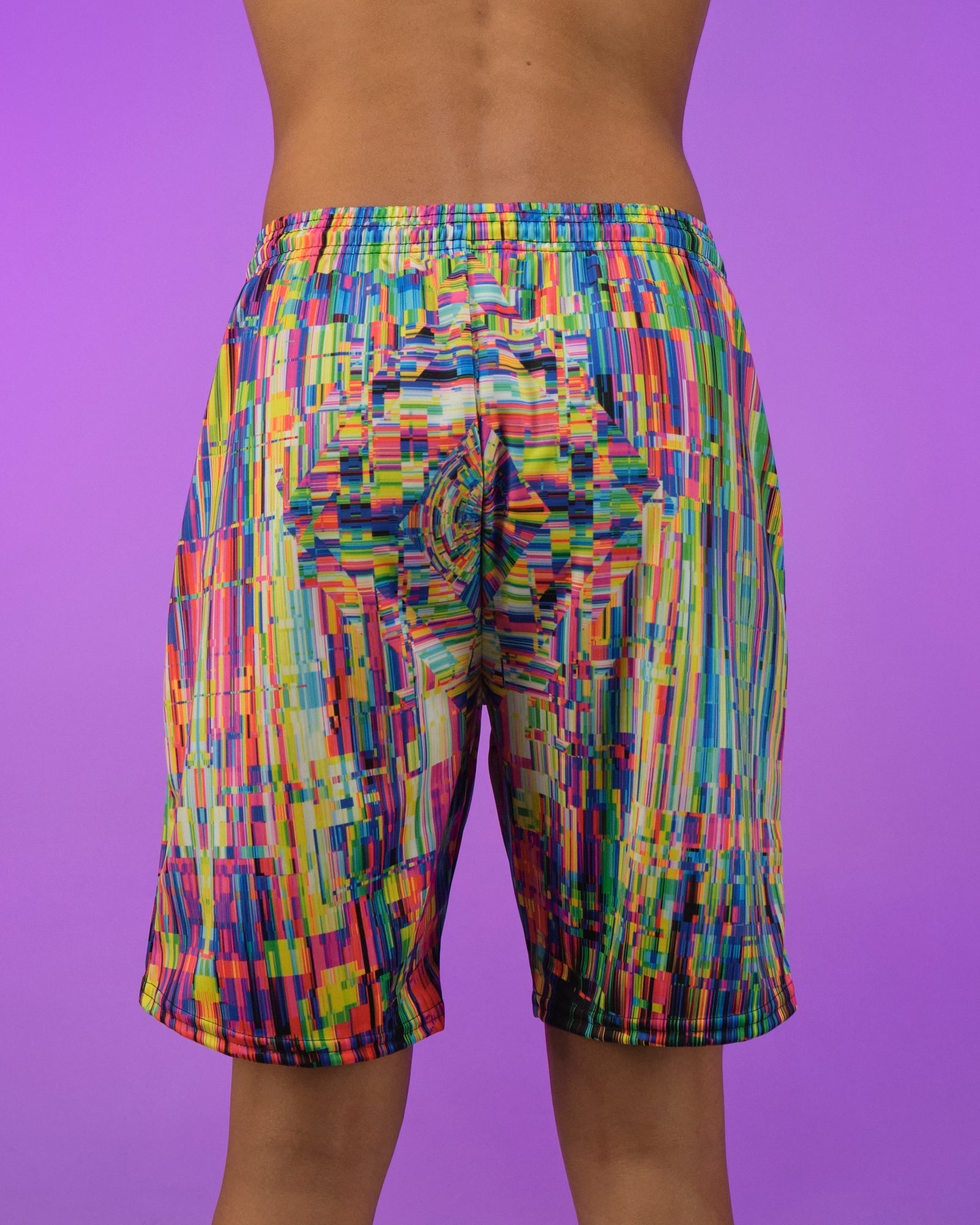 ABSTRACT GLITCH SHORTS