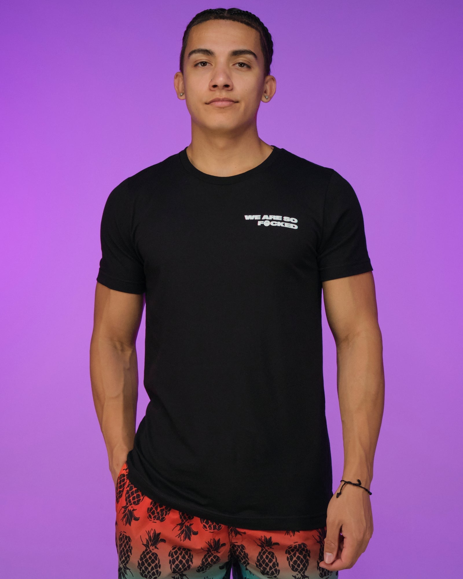 Space Yacht 3D WASF Black Tee