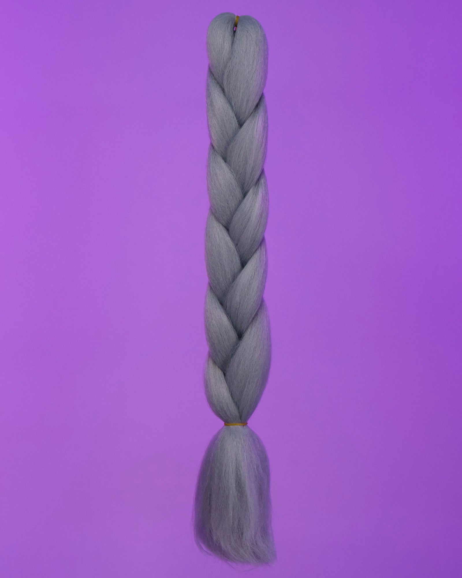 24" Steel Gray Braiding Hair Extensions