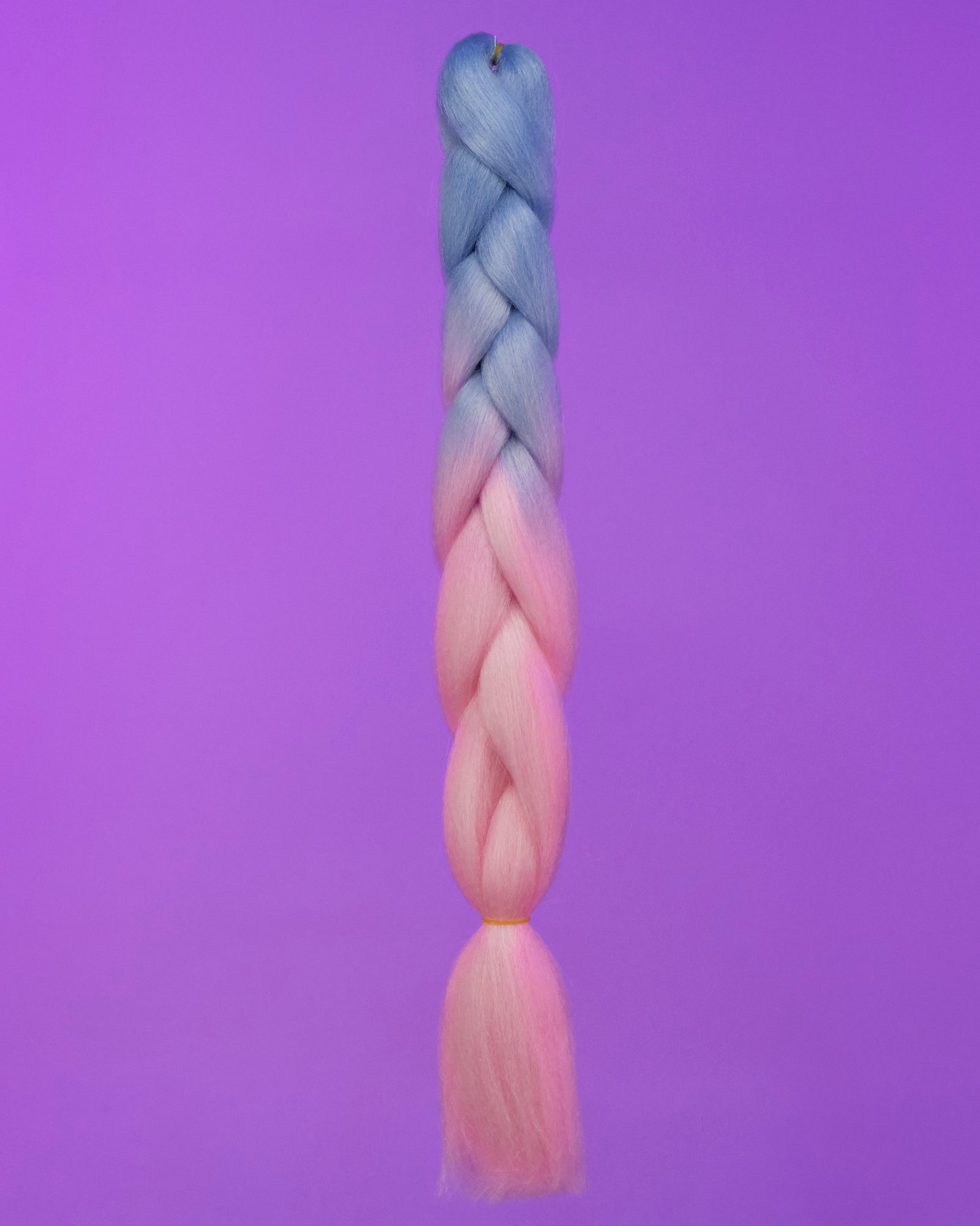 24" Ombre Light Blue/Light Pink Braiding Hair Extensions