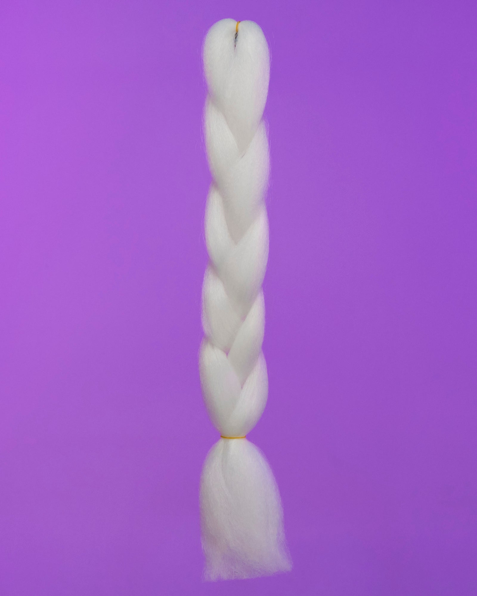 24" White Braiding Hair Extensions