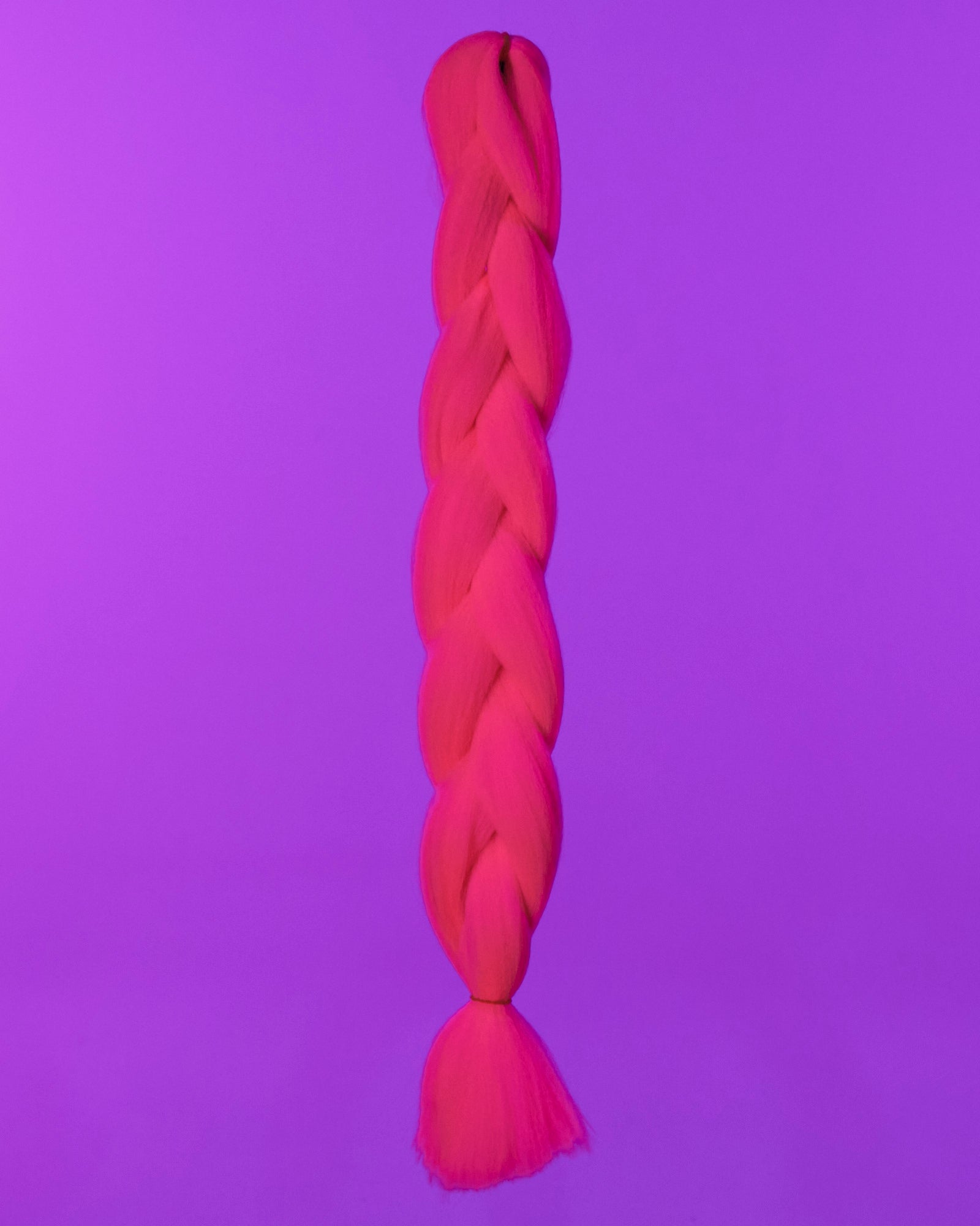 24" Neon Pink Braiding Hair Extensions