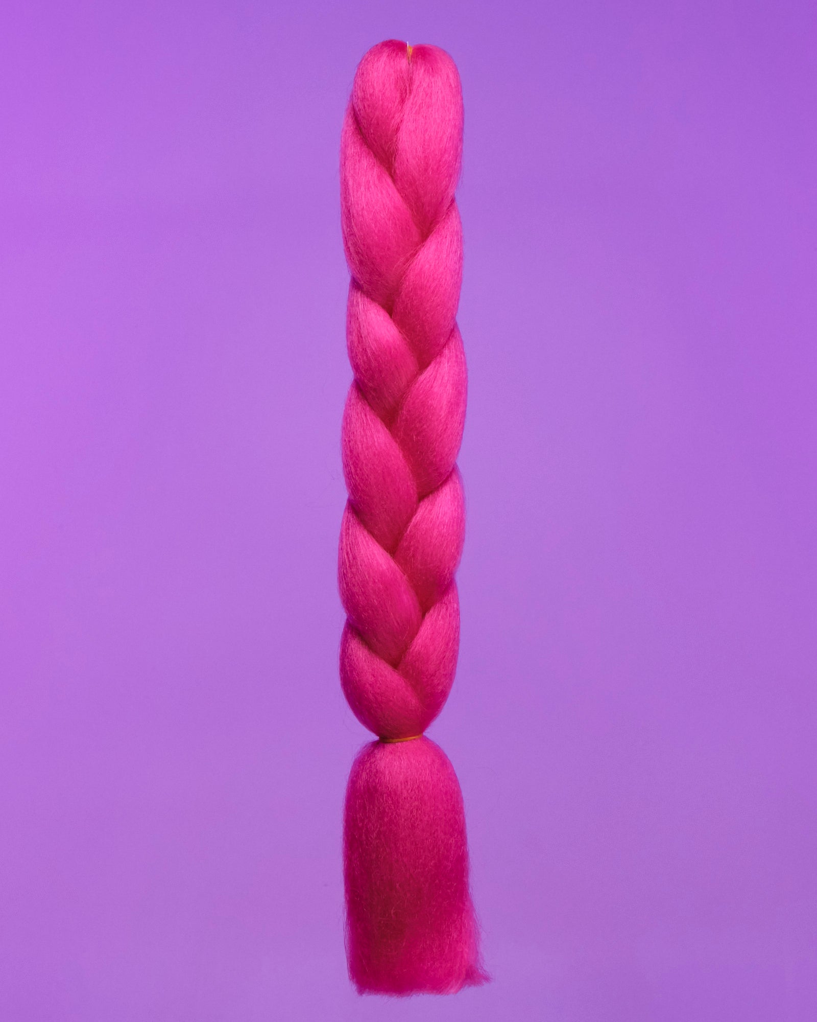 24" Hot Pink Braiding Hair Extensions
