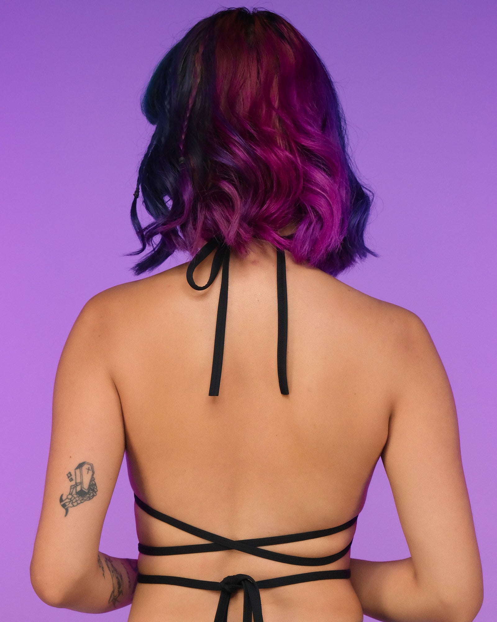 Black Bikini Wrap Top