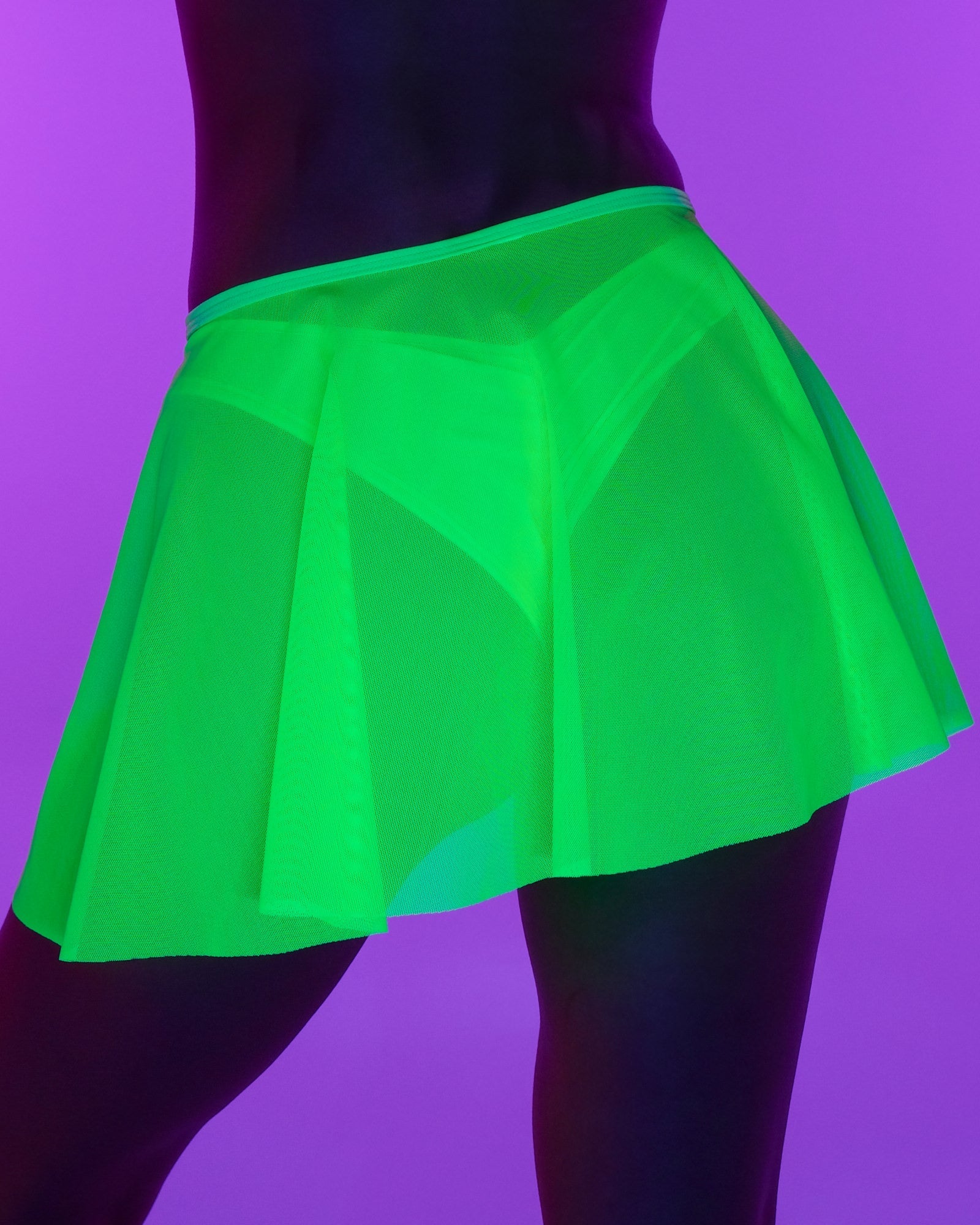 Spin Me Round Mesh Tie Skirt