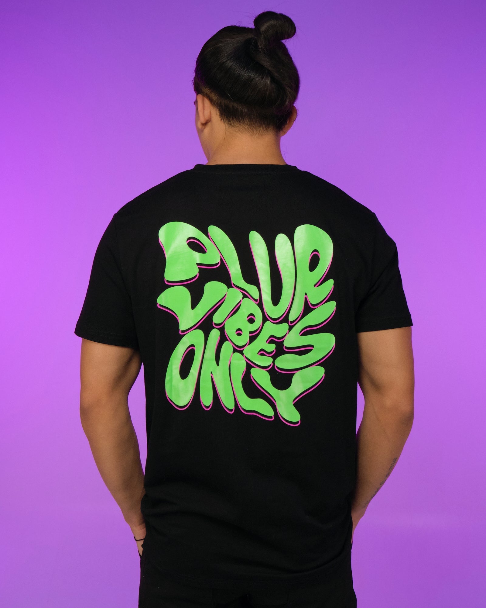 PLUR Vibes Only Trippy Chess Board Tee