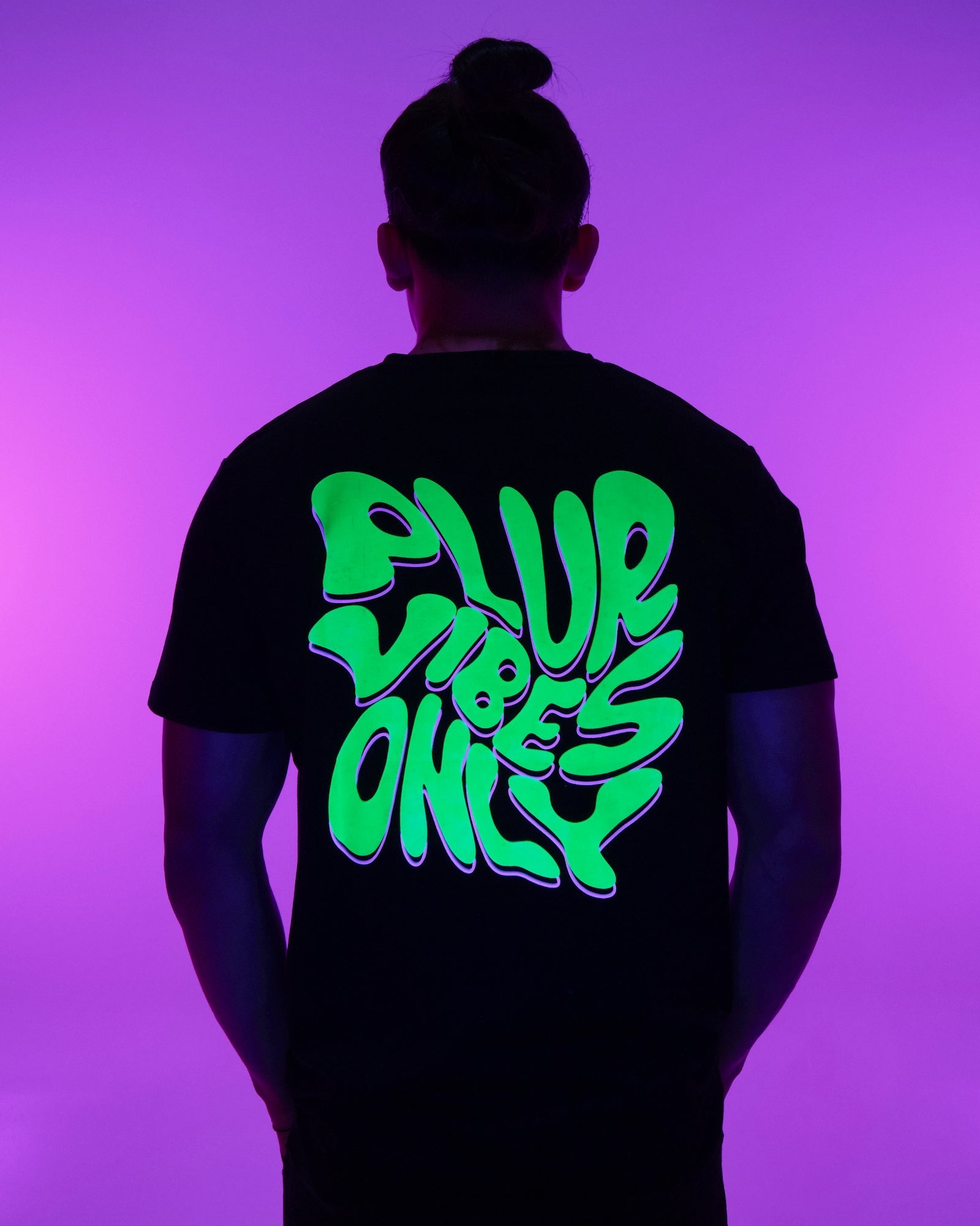 PLUR Vibes Only Trippy Chess Board Tee