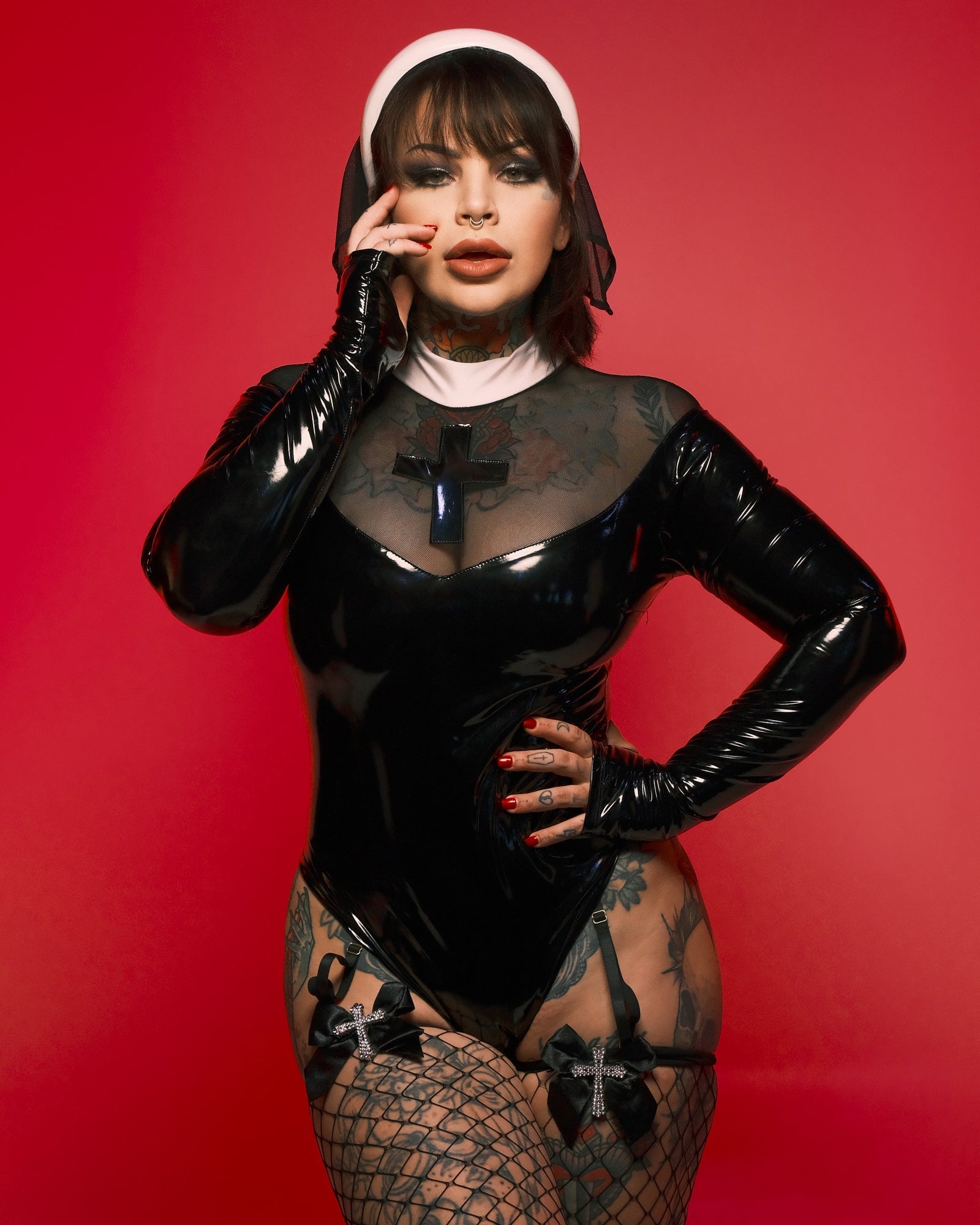 3pc Sinner's Prayer Nun Costume