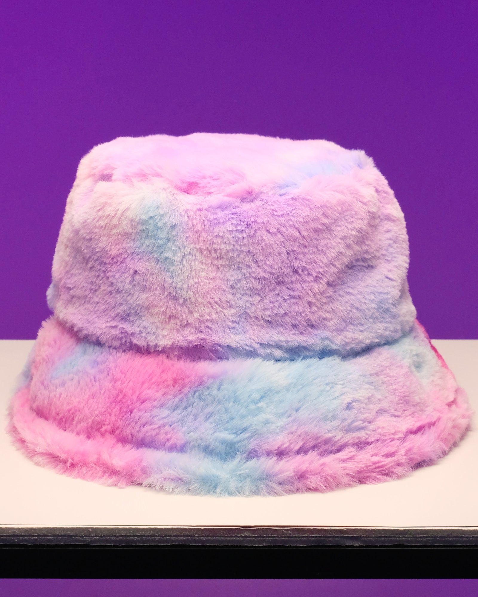 Tie Dye Plush Furry Bucket Hat
