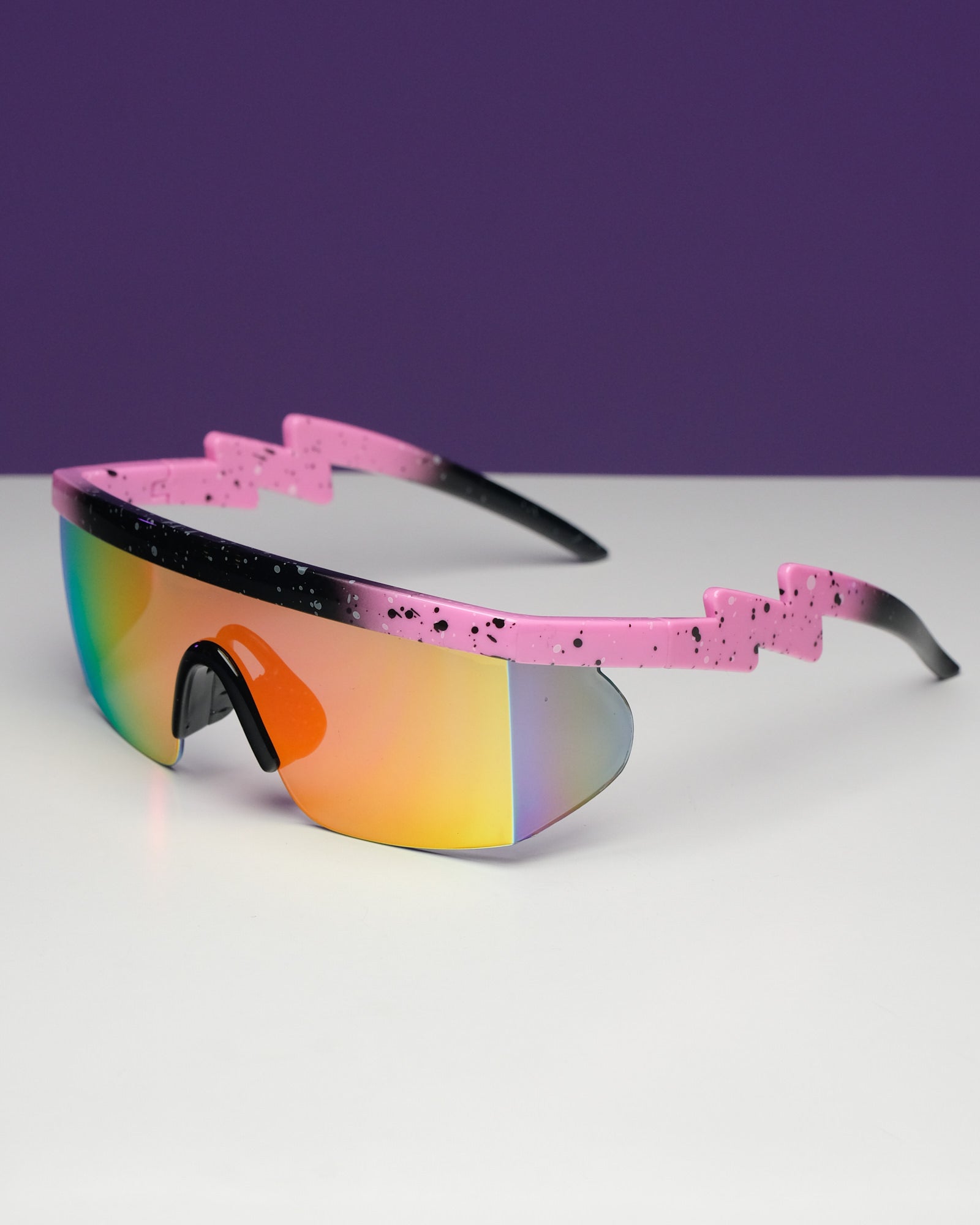 Polychromatic Electric-Shaped Sunglasses