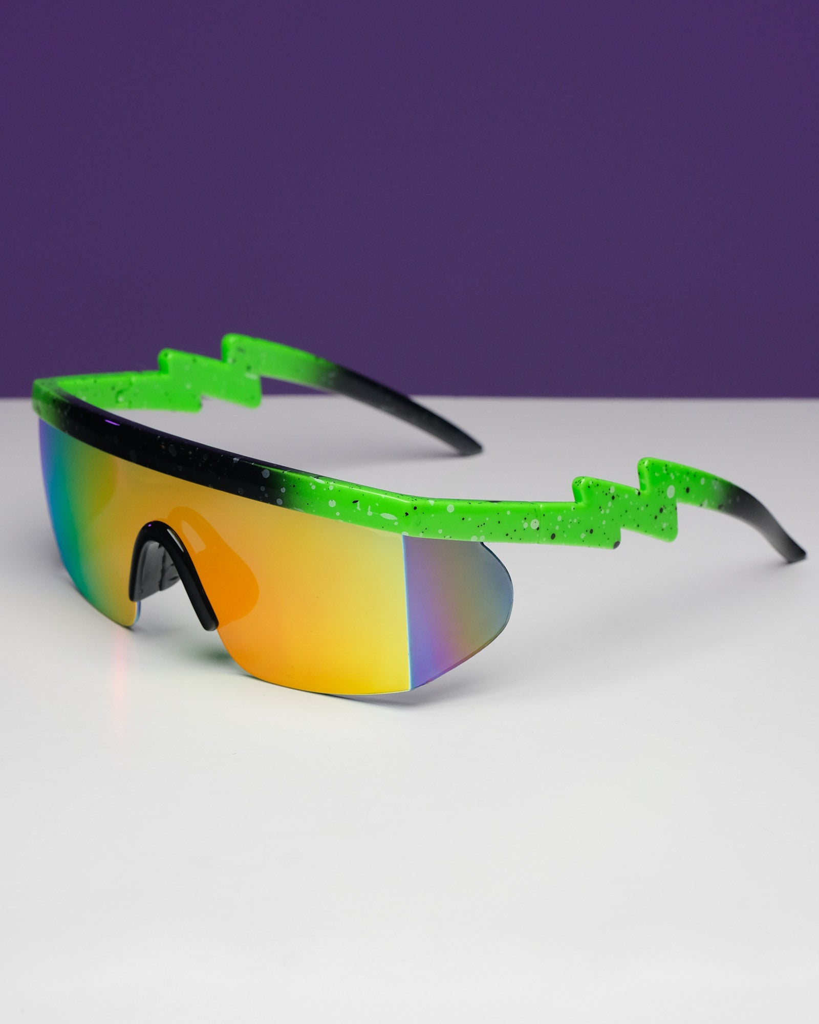Polychromatic Electric-Shaped Sunglasses