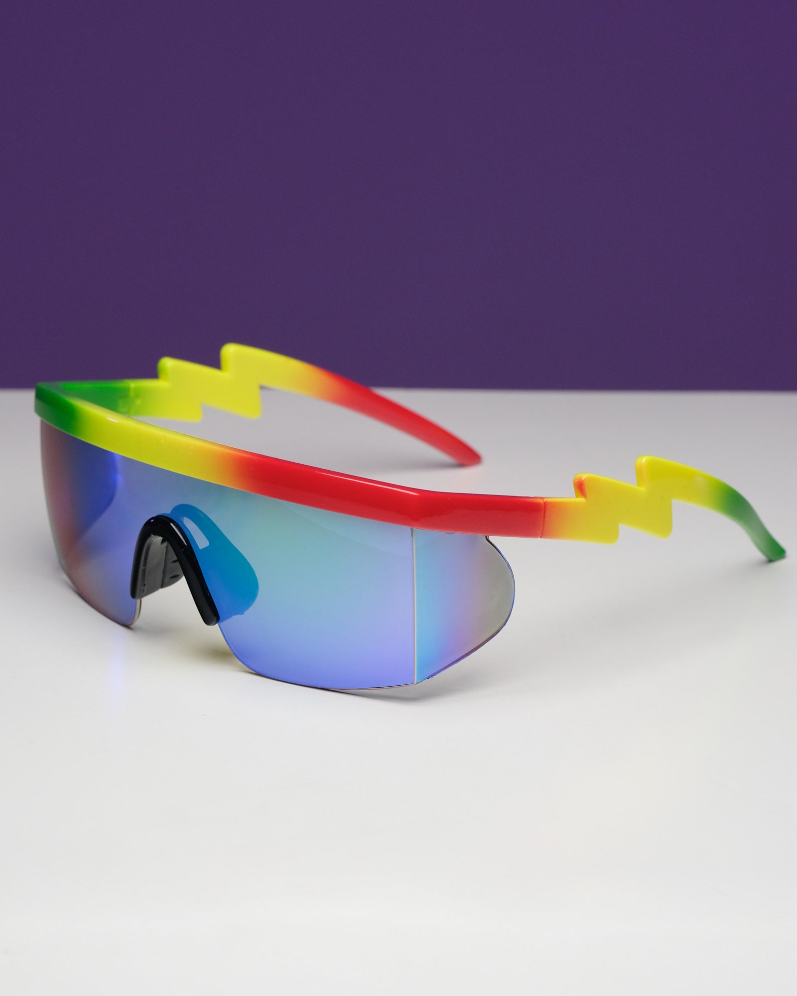 Polychromatic Electric-Shaped Sunglasses