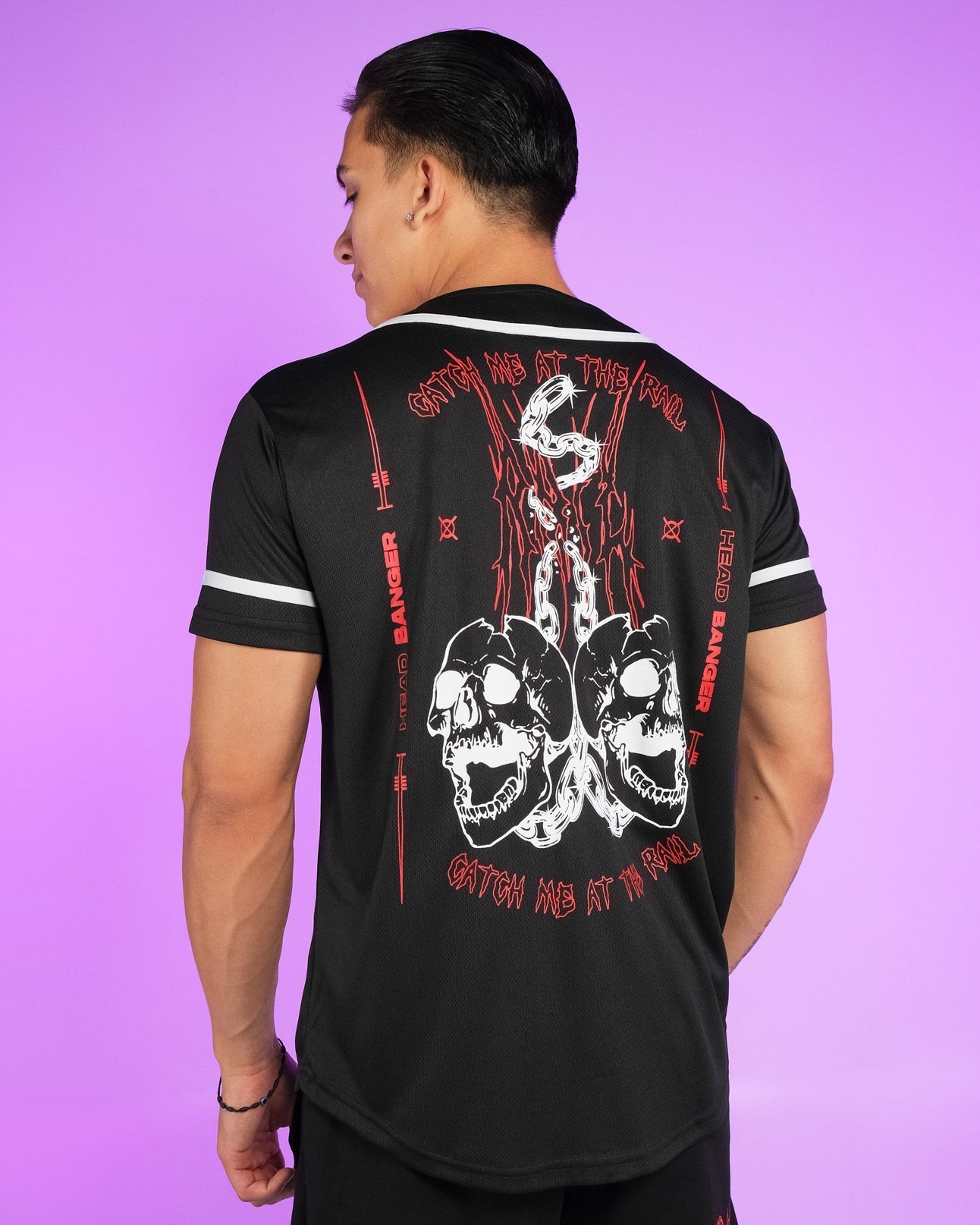 Catch Me At The Rails Headbanger Black Jersey