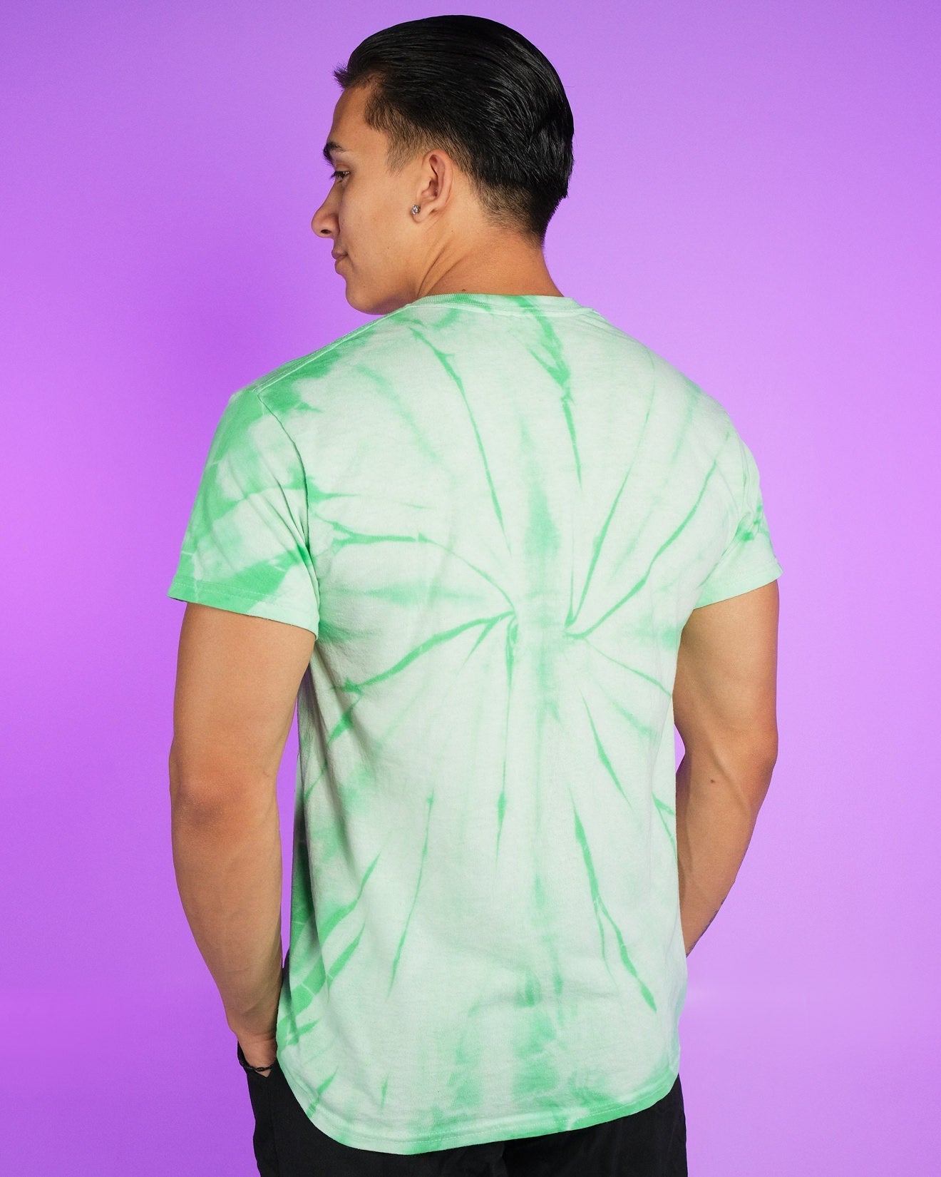 Space Yacht Tie Dye Swirl Skeleton Tee