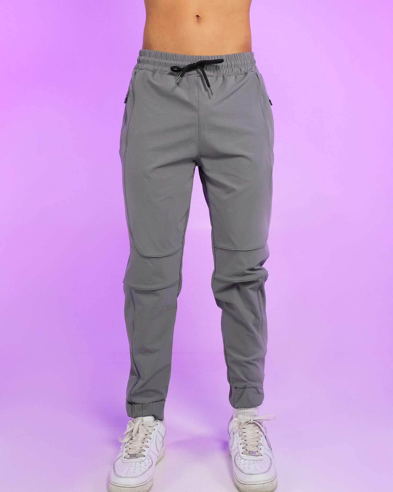 Gray Reflective Joggers