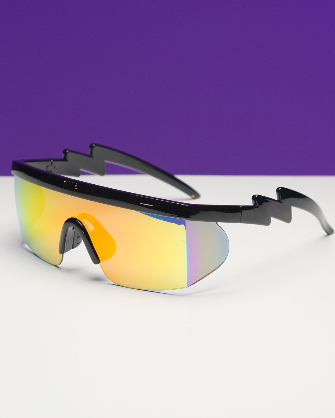Polychromatic Electric-Shaped Sunglasses