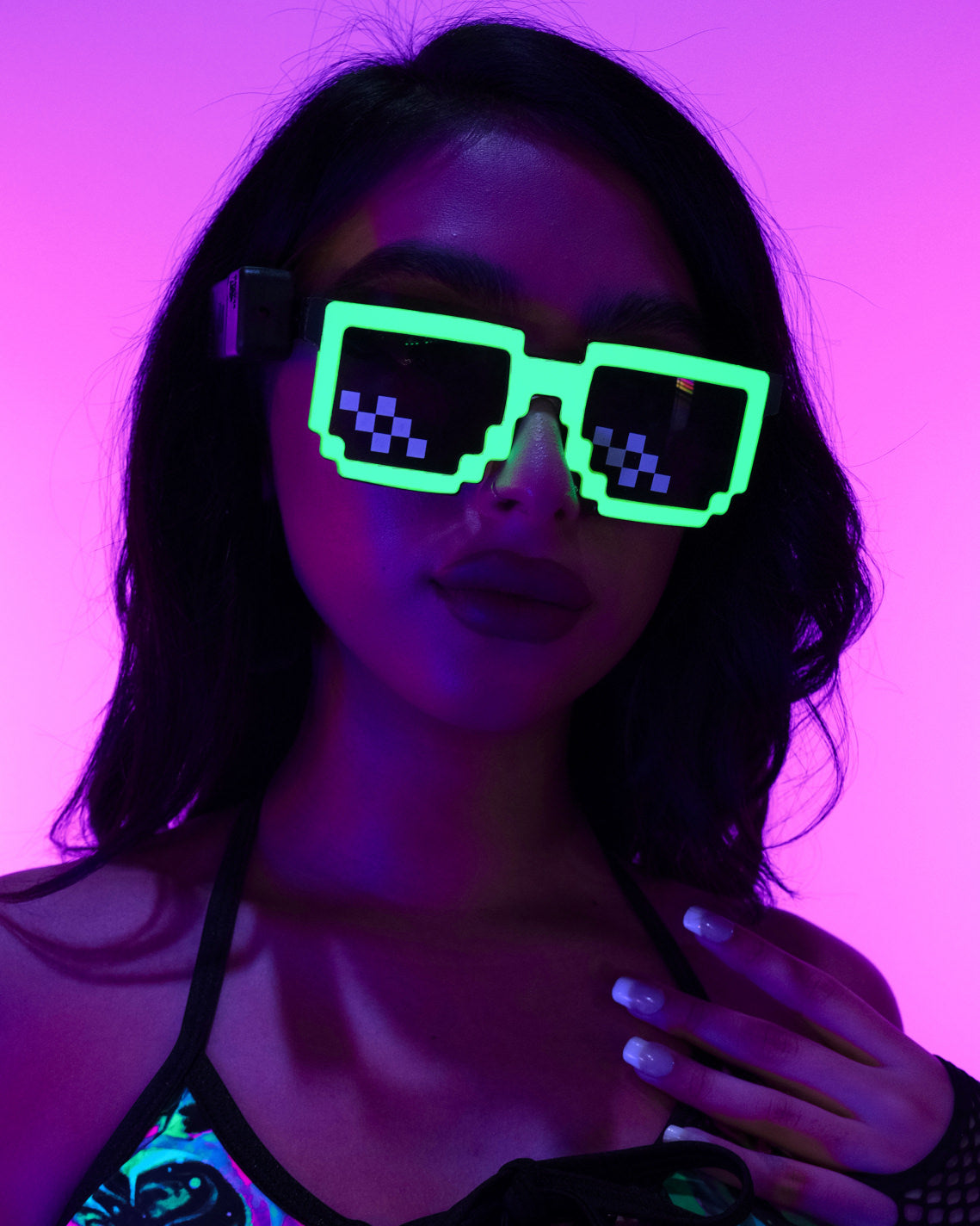 8-Bit LED Glasses