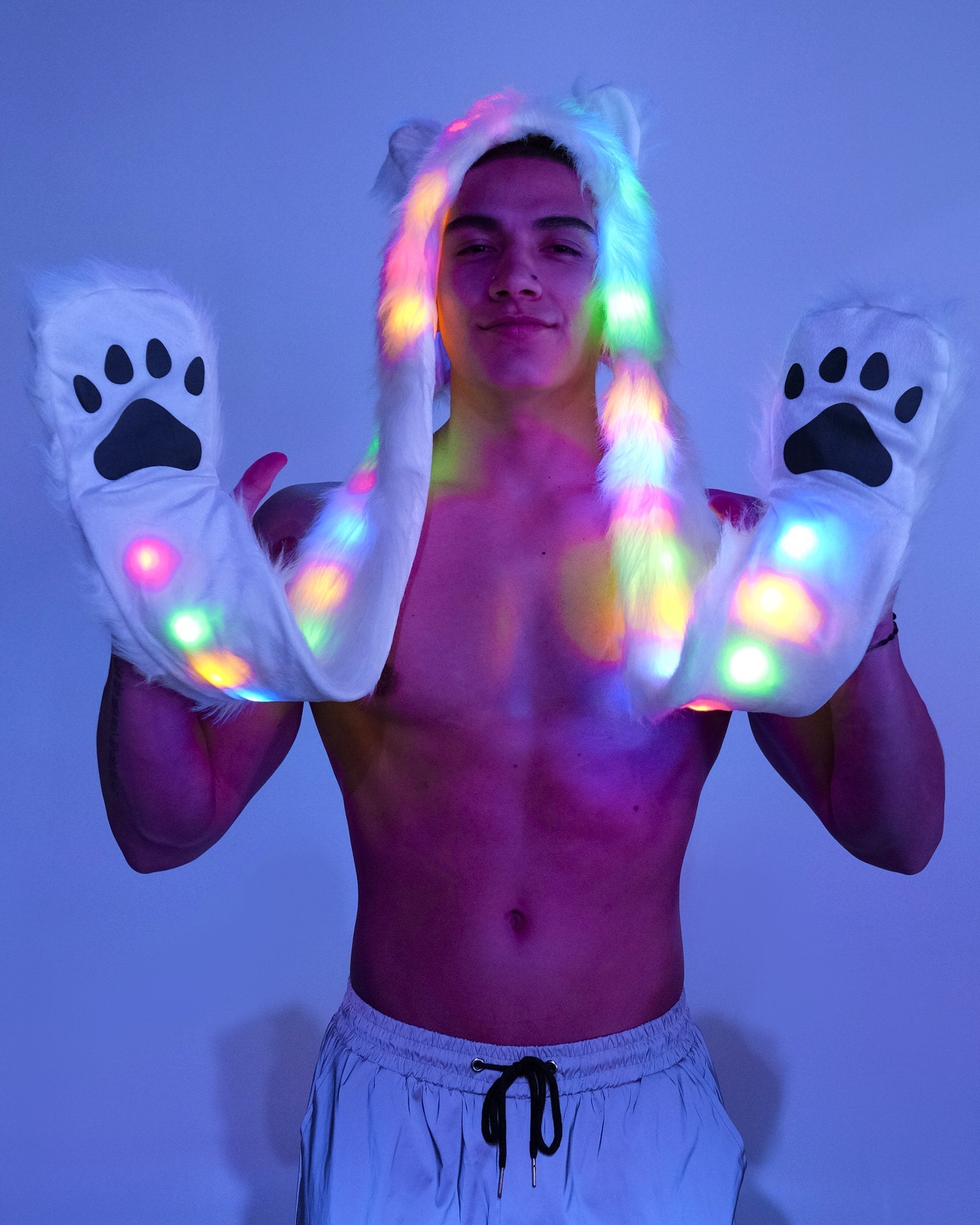 LED Wolf Hood