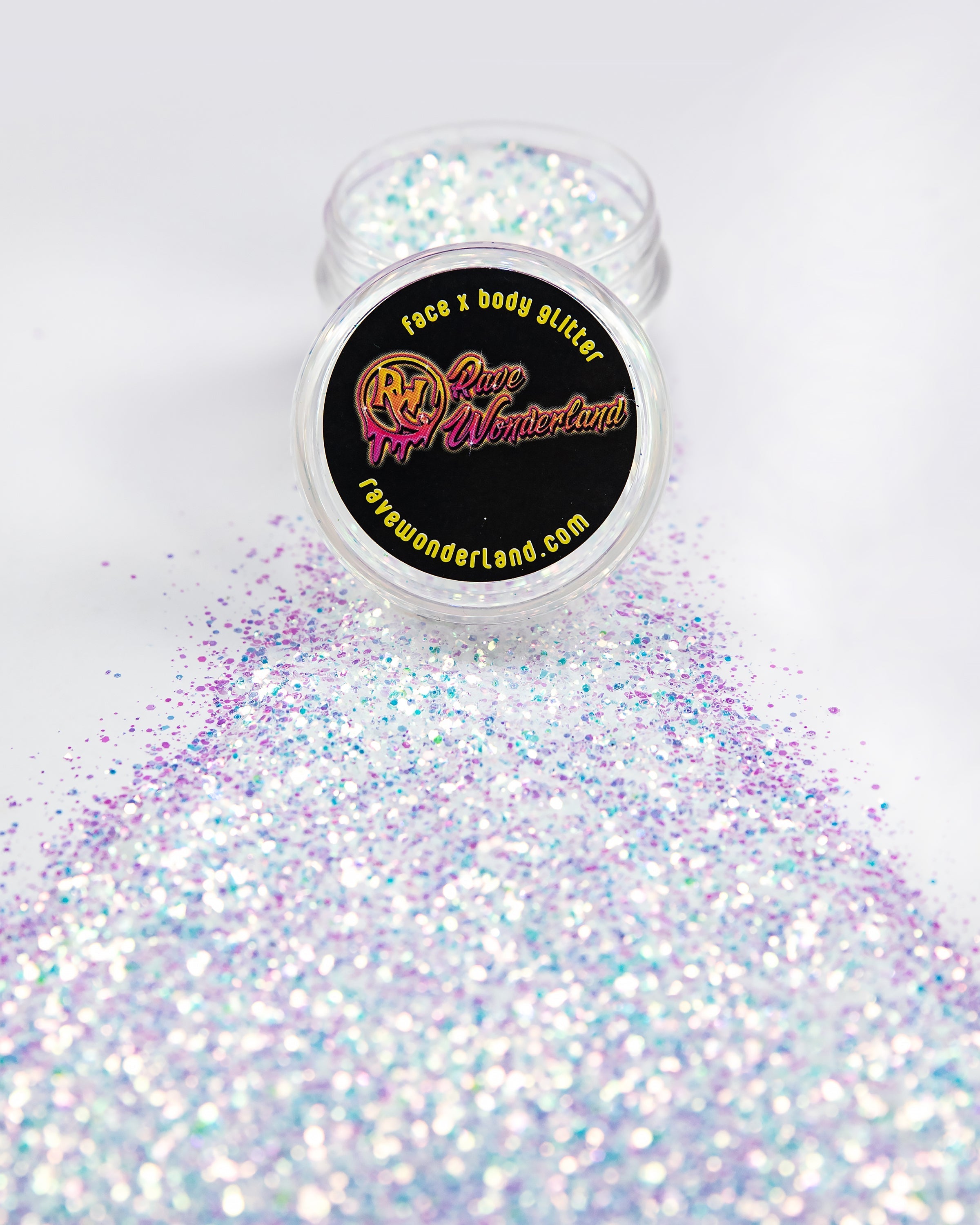 White Sky Holographic Glitter
