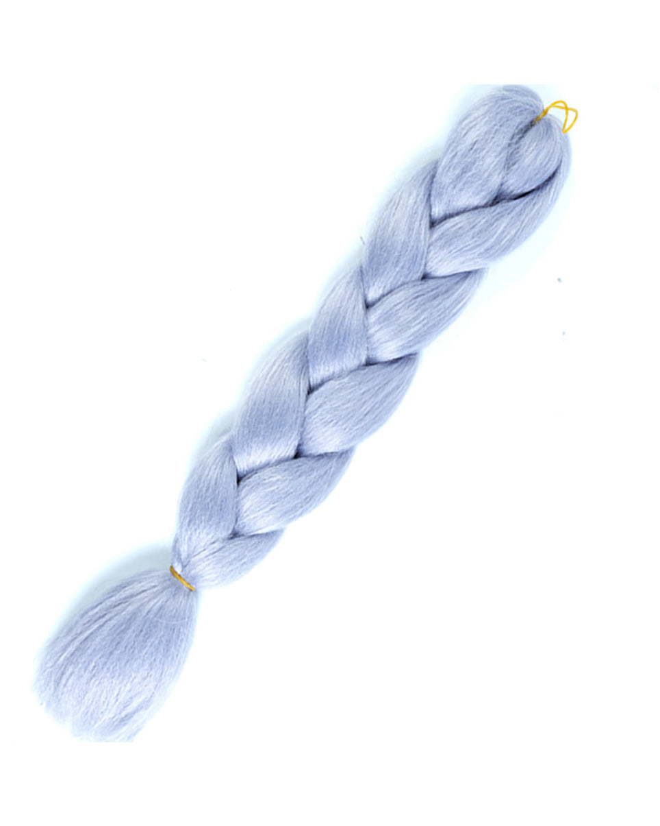 24" Steel Gray Braiding Hair Extensions